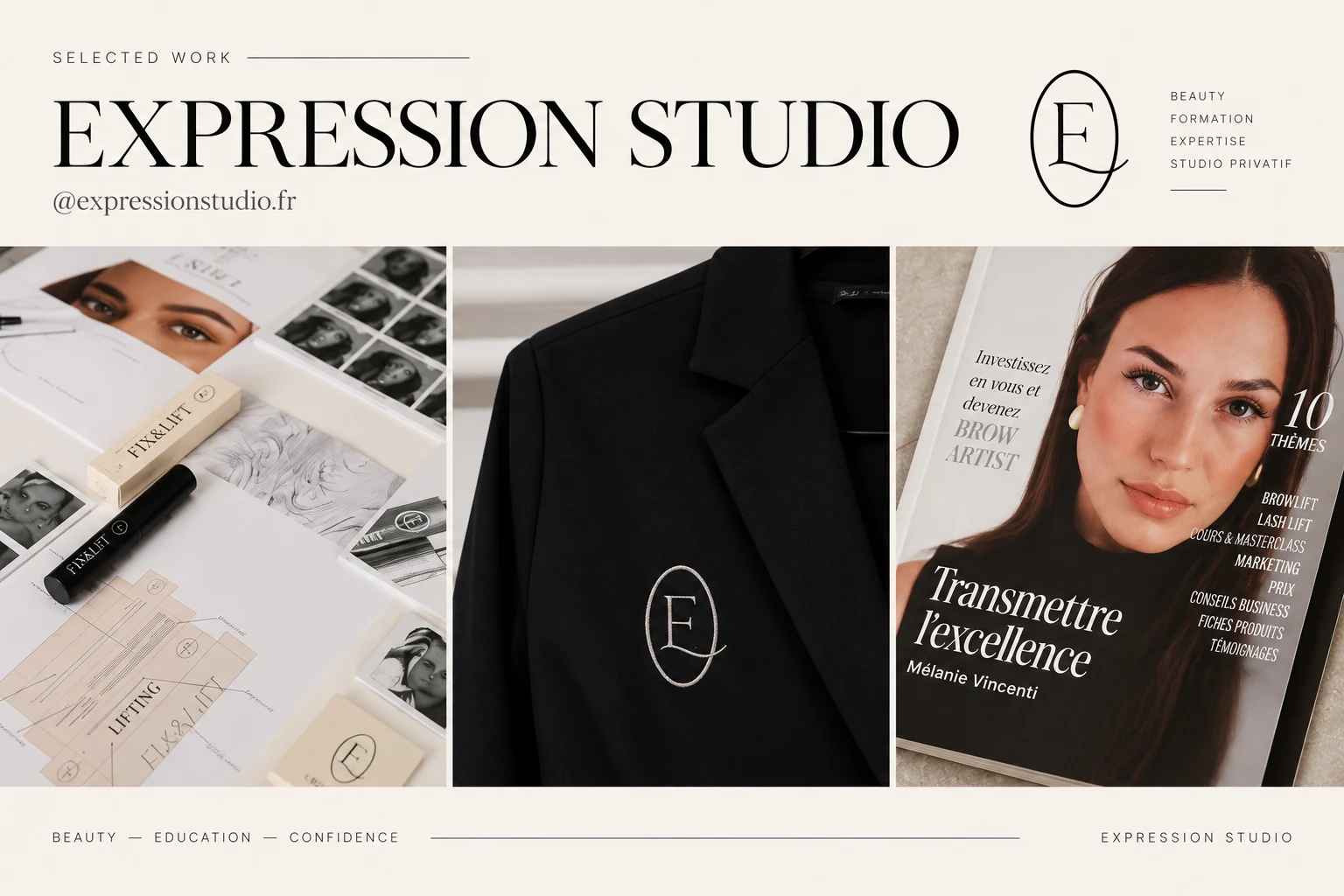 Expression Studio monochrome creative editorial